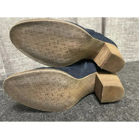 DV8 Dolce Vita Womens Ankle Boot Size 6.5 Blue Zip Block Heel Ladies Western - Picture 8 of 14